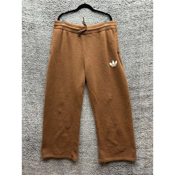 adidas Pants - Adidas Originals Athletic Dept Knitted Pants Preloved Brown Womens Size 2XL